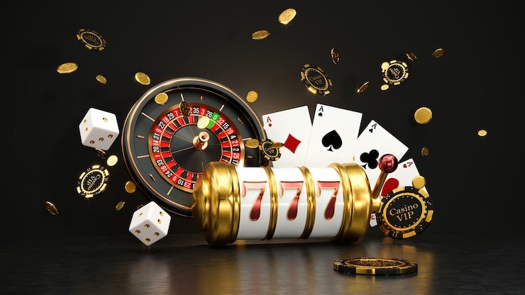 Live casino studio with multiple dealers